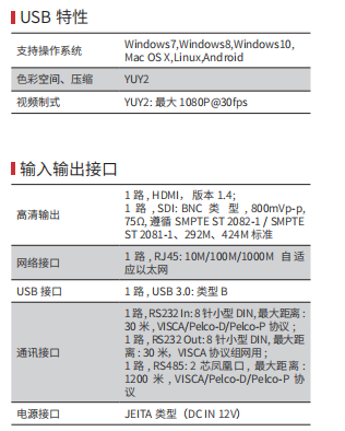 同三維TS302HS-12K12倍4K SDI超高清攝像機(jī)