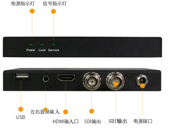 T703-4K HDMI轉(zhuǎn)6G-SDI 4K轉(zhuǎn)換器接口